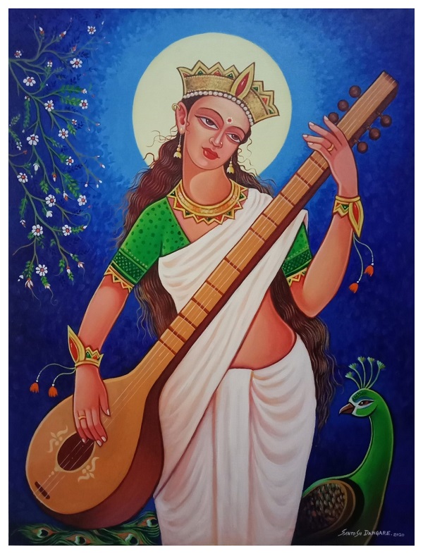 saraswati devi art